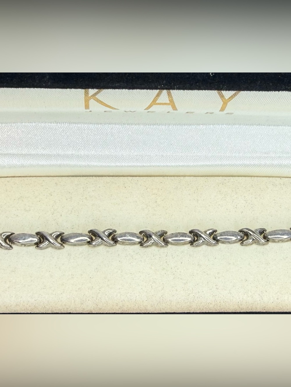 Kay Jewelers Silver XO Bracelet